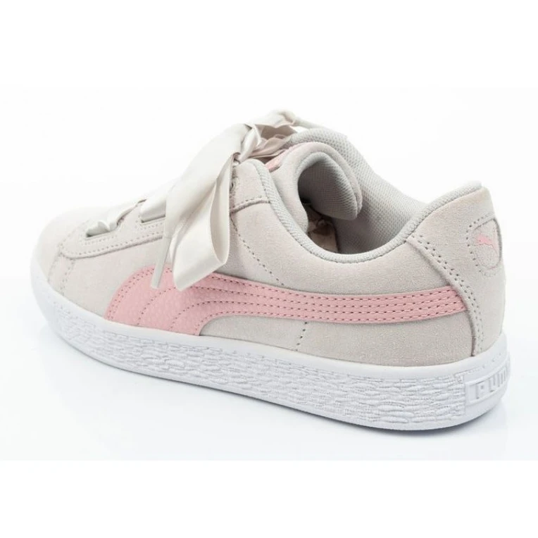 Chaussures Puma Suede Heart Circles Jr 370569 01 Rose Gris – Image 4