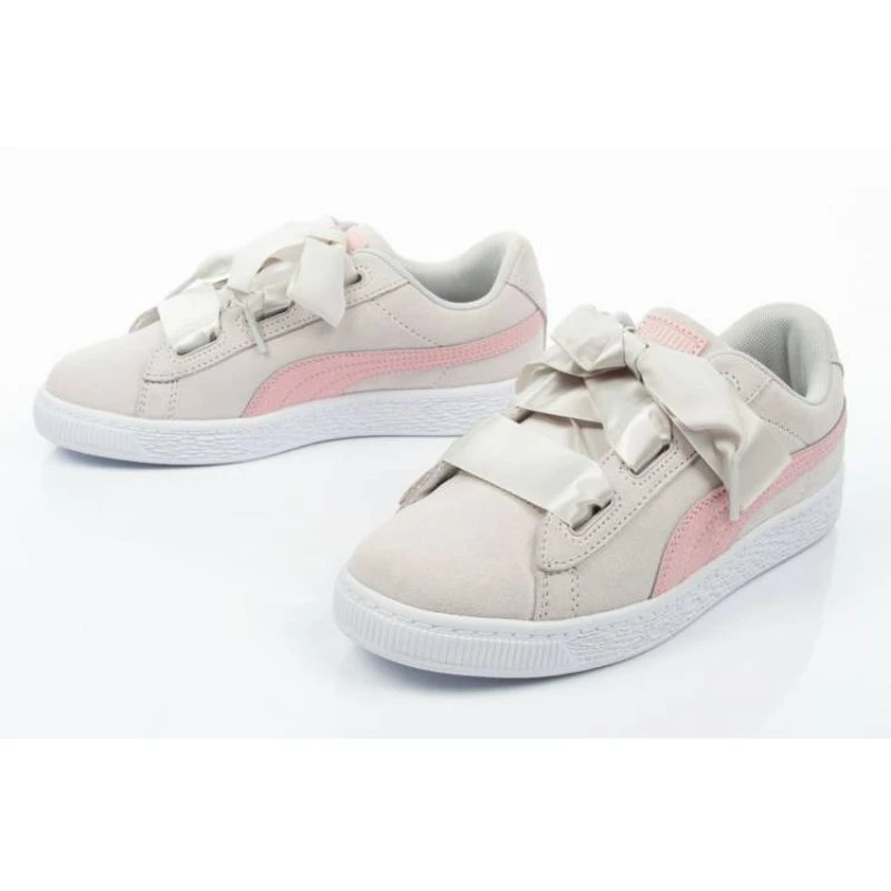 Chaussures Puma Suede Heart Circles Jr 370569 01 Rose Gris – Image 7