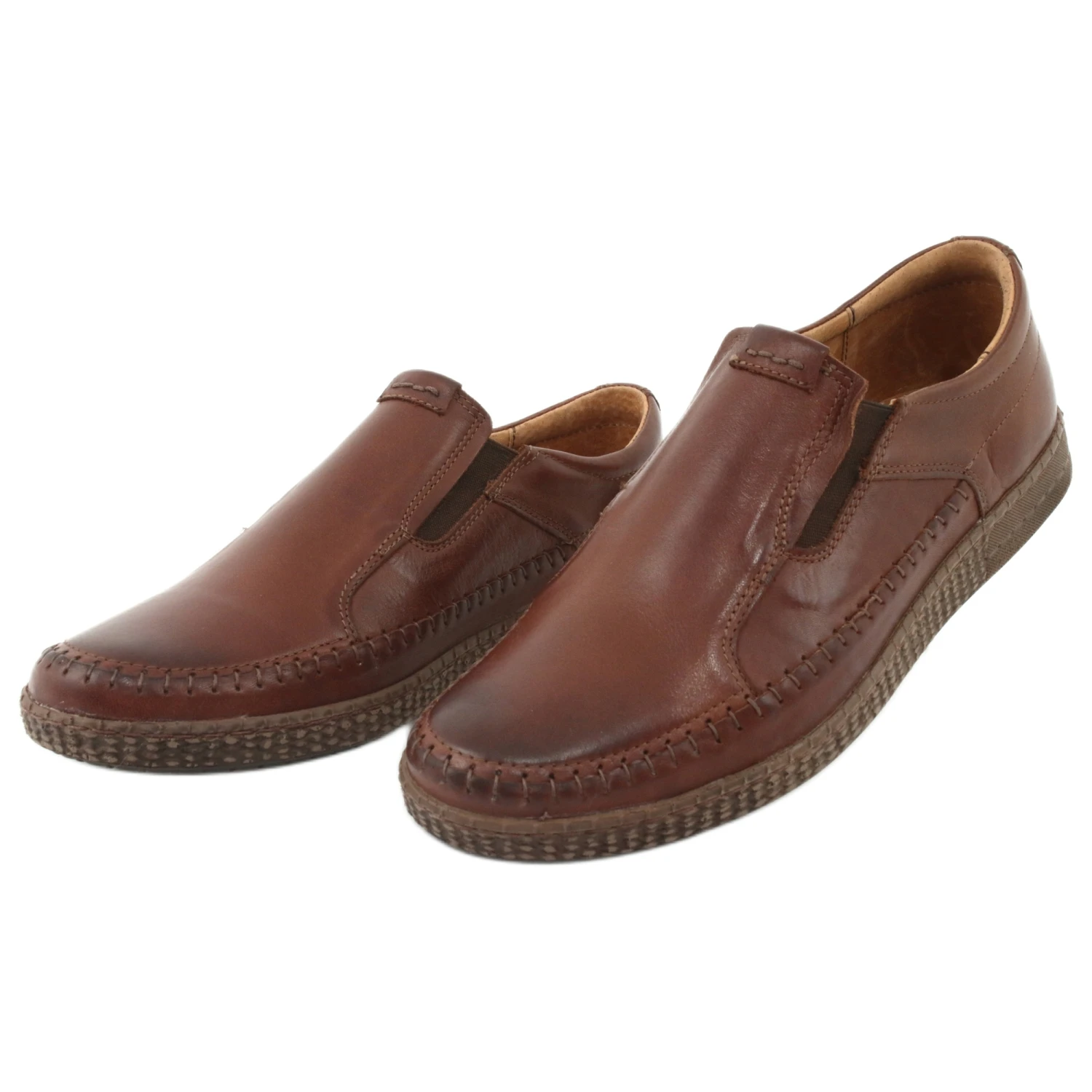 Chaussures Sans Lacets Pour Hommes Riko 913 Marron Brun – Image 3