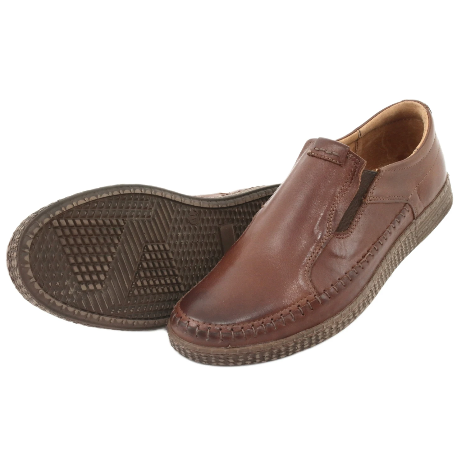 Chaussures Sans Lacets Pour Hommes Riko 913 Marron Brun – Image 5