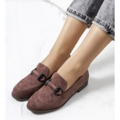 Chaussures Talisa En Cuir Marron Brun