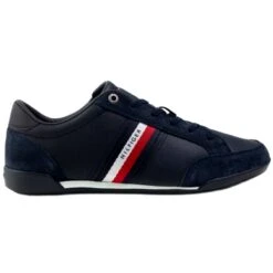 Chaussures Tommy Hilfiger Corporate Material Mix Cuir M FM0FM03741 DW5 Bleu Marin