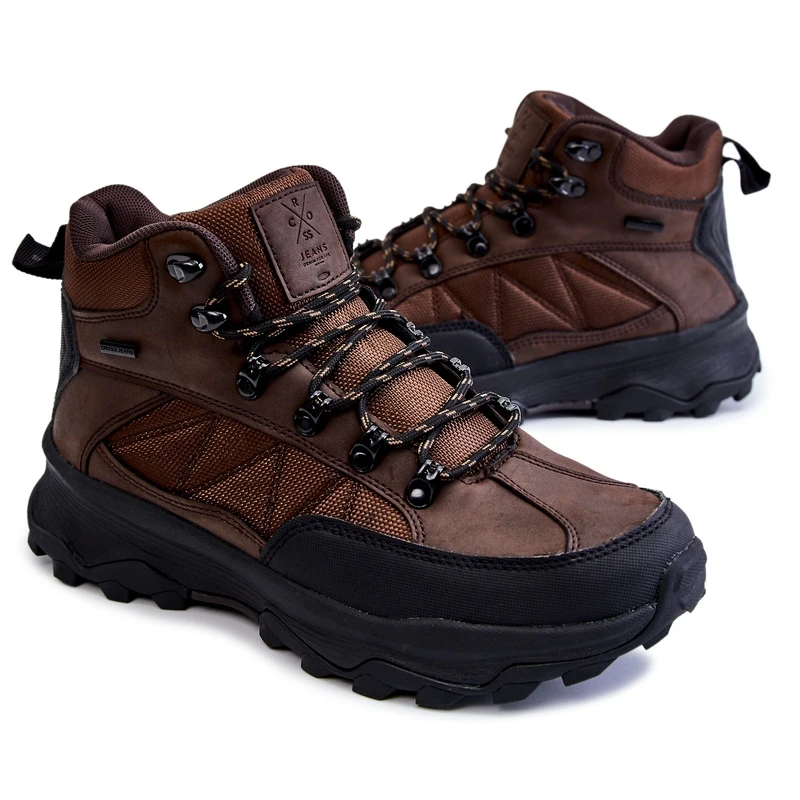 Chaussures Trekking Chaudes Homme Cross Jeans KK1R4019C Marron Foncé Brun – Image 5