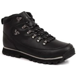 Chaussures Trekking Homme Outback Bustagrip Cuir Noir Le Noir