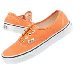 Chaussures Vans Authentic 0VOEC9D Blanche Orange