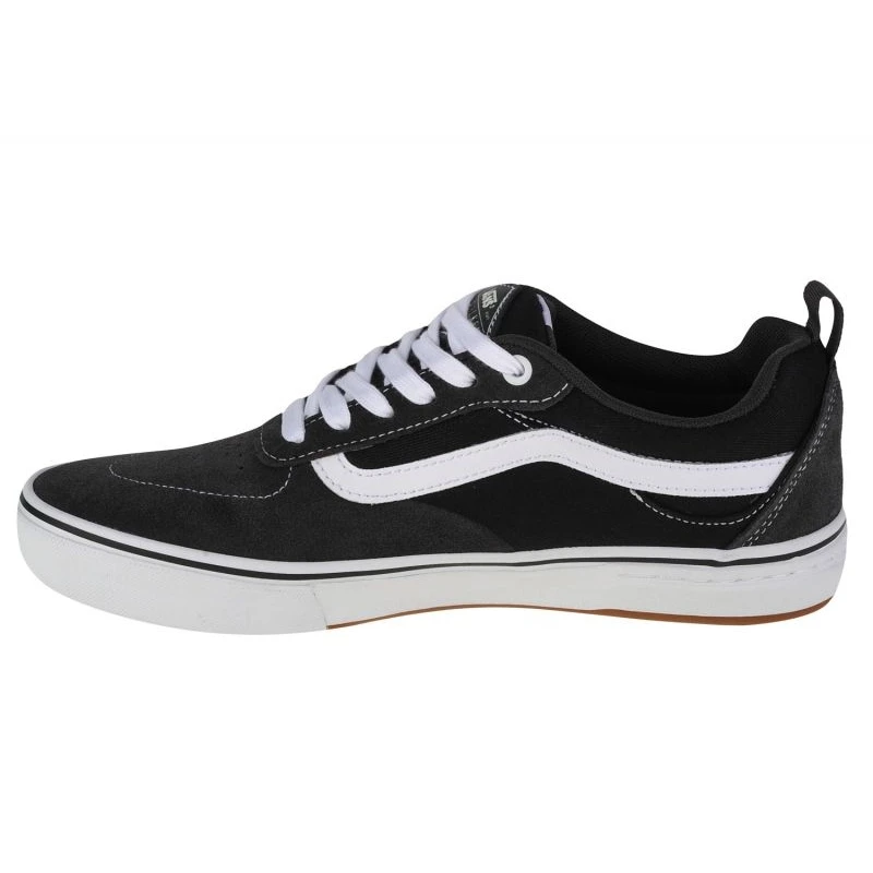 Chaussures Vans En Sergé Kyle Walker VN0A5JIE87C1 Blanche Le Noir Gris