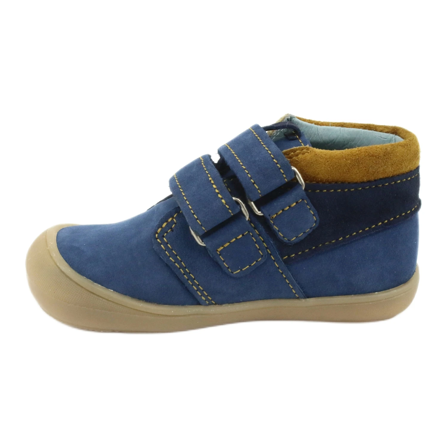 Chaussures Velcro Garçon Mazurek 1355 Bleu Marine Jaune – Image 2