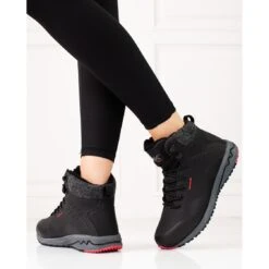 DK Bottes De Trekking Hautes Pour Femmes Avec Isolation Shelovet Le Noir