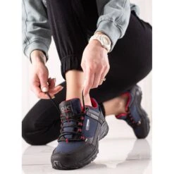 DK Chaussures De Trekking En Plein Air Le Noir Bleu Marin