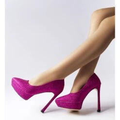 Escarpins à Paillettes Roses De Proulx