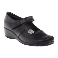 Escarpins à Semelles Compensées Cuir Naturel Angello 371 Noir Le Noir