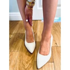 Escarpins à Talons Larges Mindy Beige