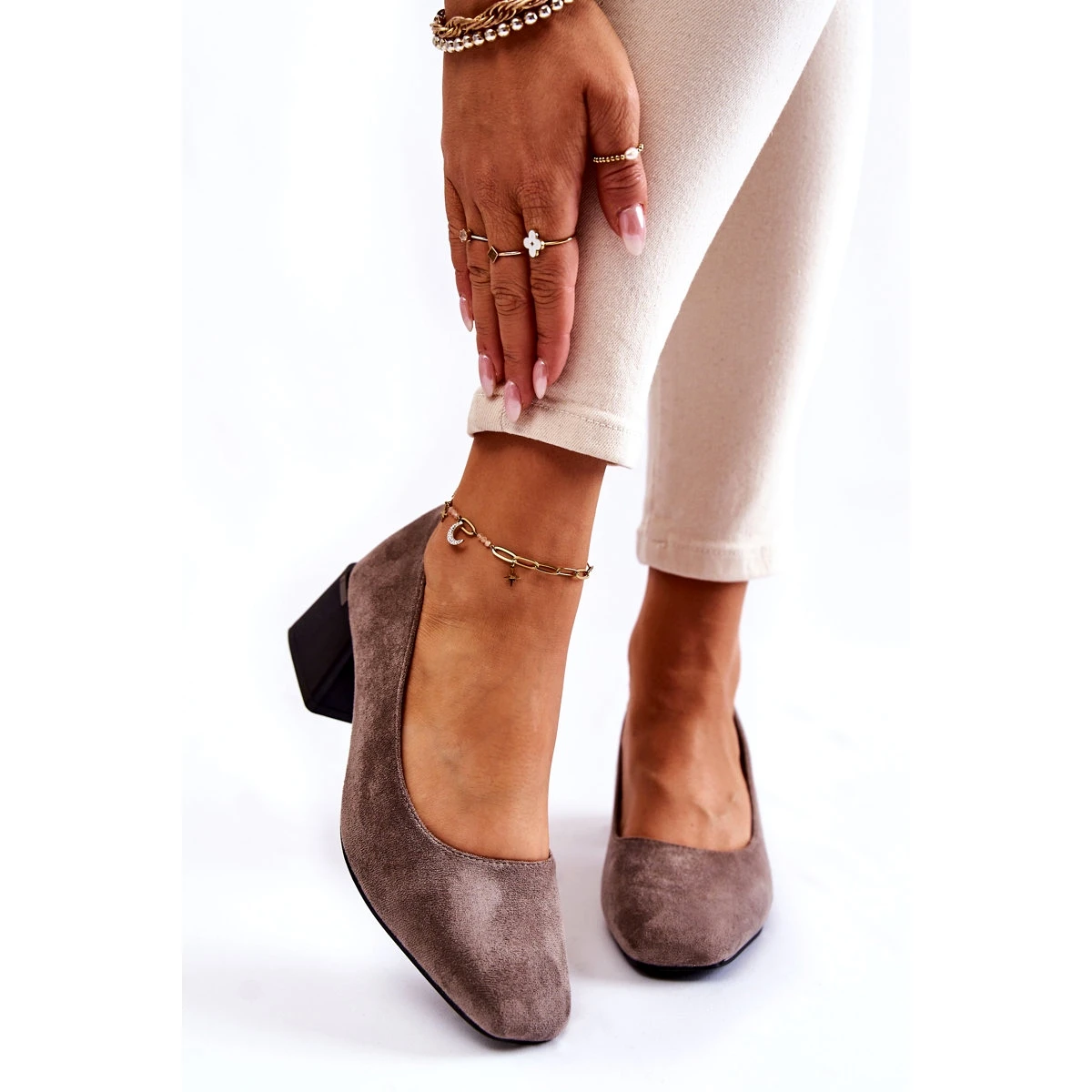 Escarpins Daim La.Fi 230034G-SU Gris Multicolore