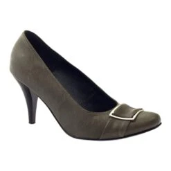 Escarpins En Cuir Avec Boucle Korda En Argent Gris Multicolore