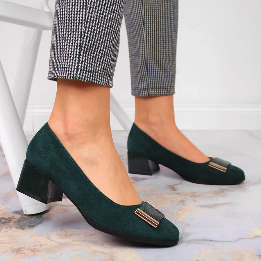 Escarpins Femme Daim Vert Jezzi RMR2130A-9 – Image 5