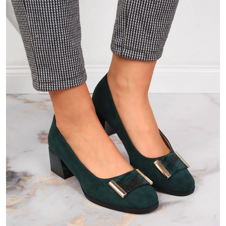 Escarpins Femme Daim Vert Jezzi RMR2130A-9 – Image 6