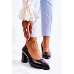 Escarpins Laqués Sergio Leone PB411 Noir Le Noir