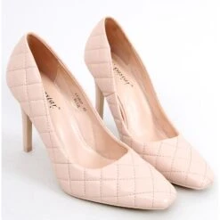 Escarpins Matelassés Femme Modi Beige Rose