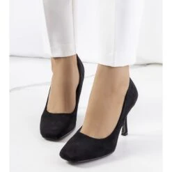 Escarpins Noirs Sur Talon Aiguille Coxi Le Noir