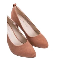 Escarpins Roses Sur Un Talon Aiguille Cameron