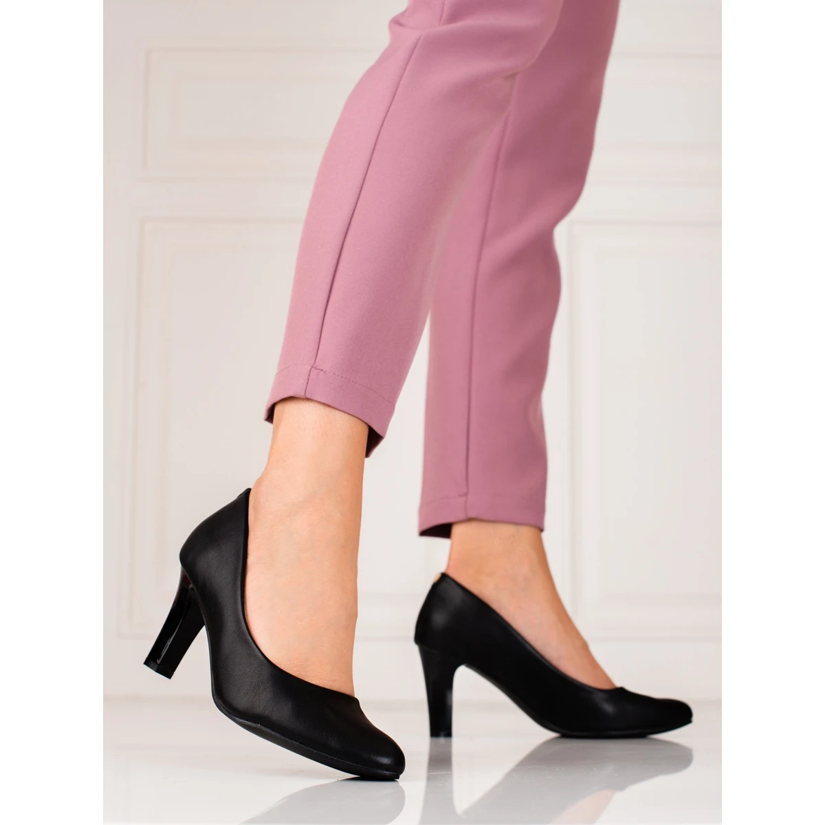 Escarpins Shelovet Noirs Classiques Le Noir â Image 2