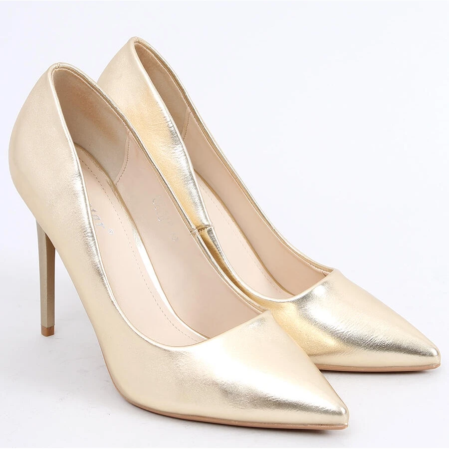 Escarpins Sur Un Talon Eva Gold D'or