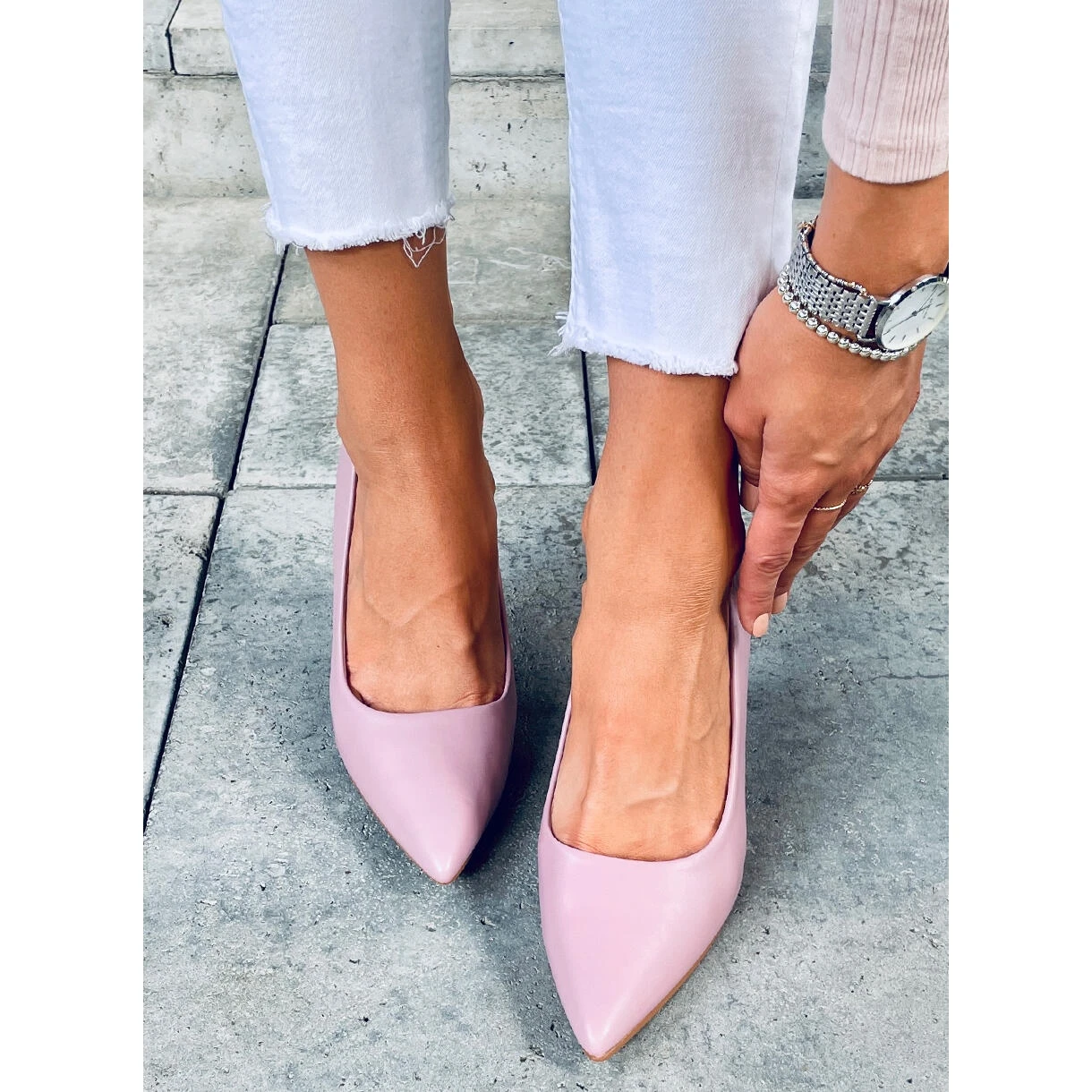 Escarpins Visage Femme Aurore Violet – Image 3