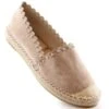 Espadrilles à Enfiler Pour Femmes Beige Vinceza 34595