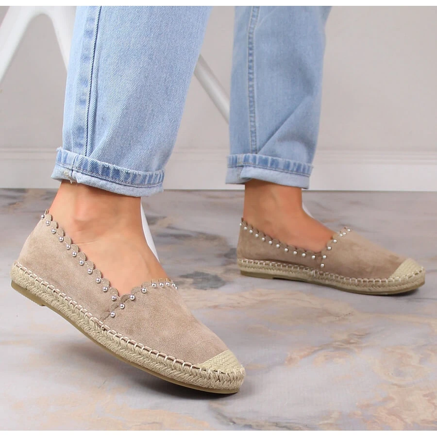 Espadrilles à Enfiler Pour Femmes Beige Vinceza 34595 – Image 3
