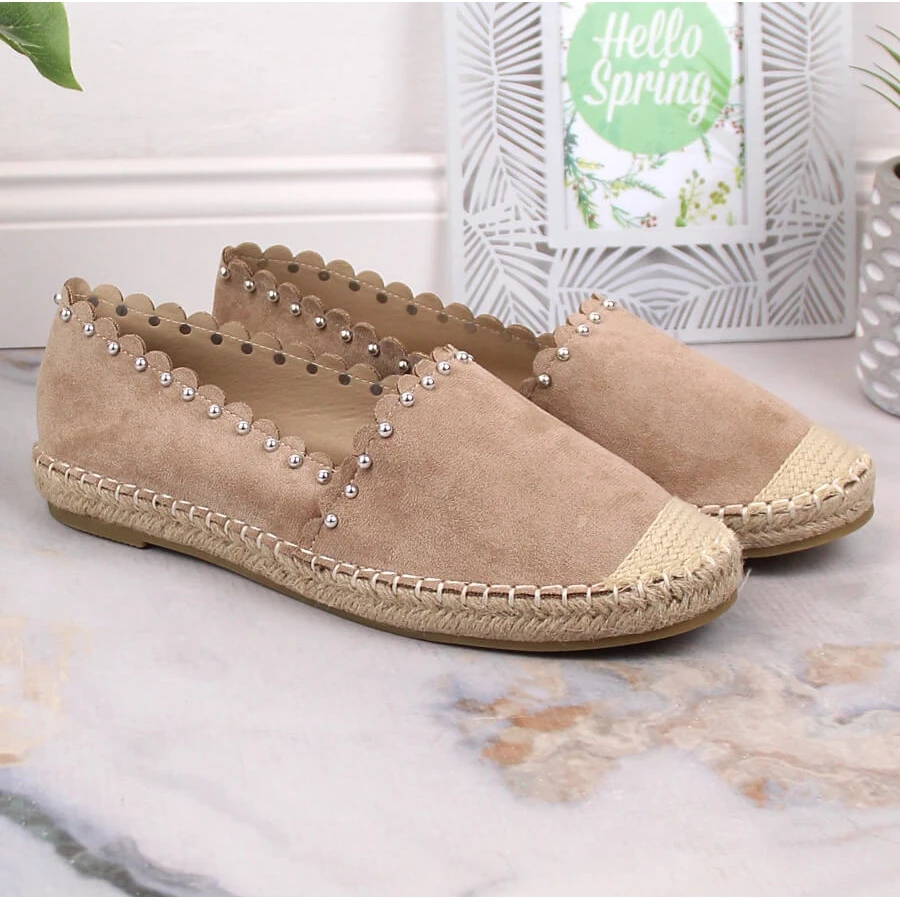 Espadrilles à Enfiler Pour Femmes Beige Vinceza 34595 – Image 6