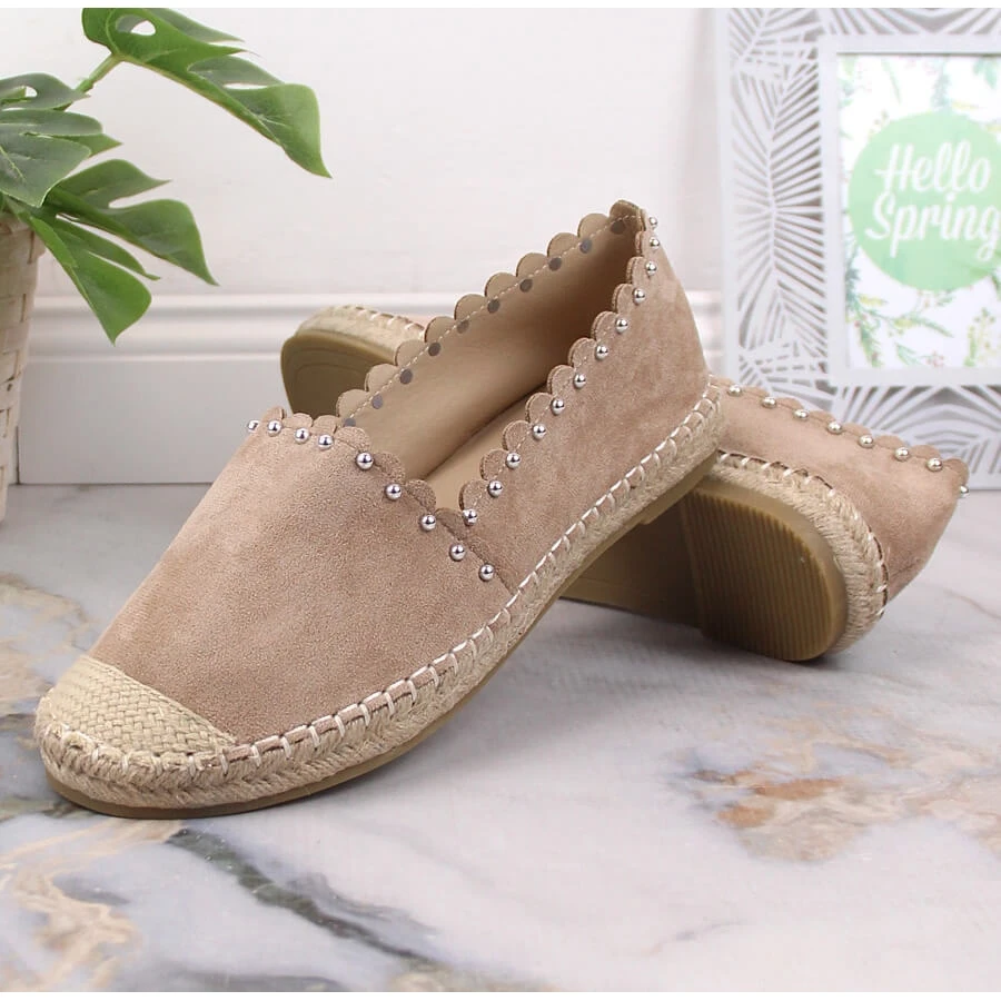 Espadrilles à Enfiler Pour Femmes Beige Vinceza 34595 – Image 8