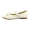 EVE Ballerines Avec Noeud Velcro MISSE Blanc Blanche