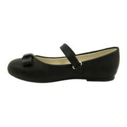 EVE Ballerines Noires Avec Noeud Velcro MISSE Le Noir