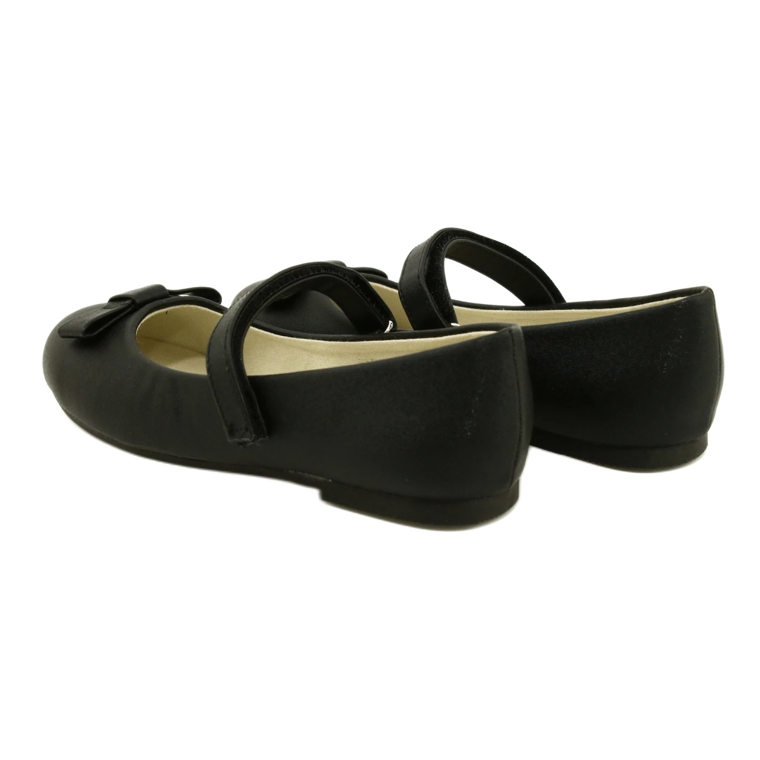 EVE Ballerines Noires Avec Noeud Velcro MISSE Le Noir – Image 5