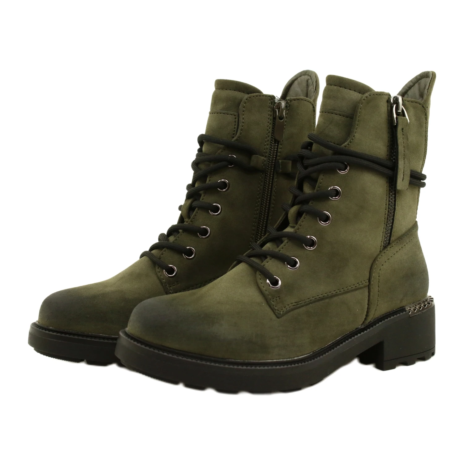 Evento Bottes Hautes Avec Fermeture Éclair Vert 21BT35-4226 – Image 2