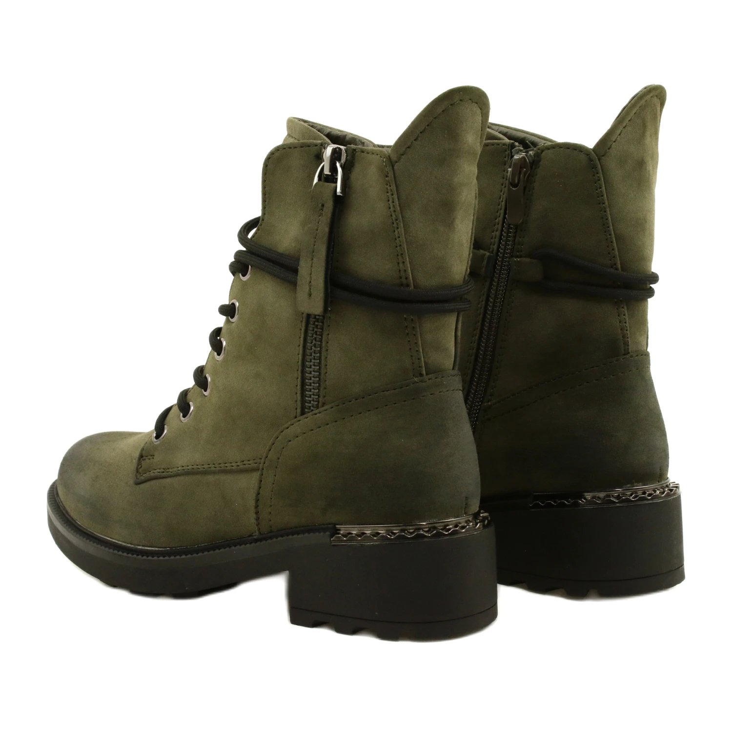 Evento Bottes Hautes Avec Fermeture Éclair Vert 21BT35-4226 – Image 3