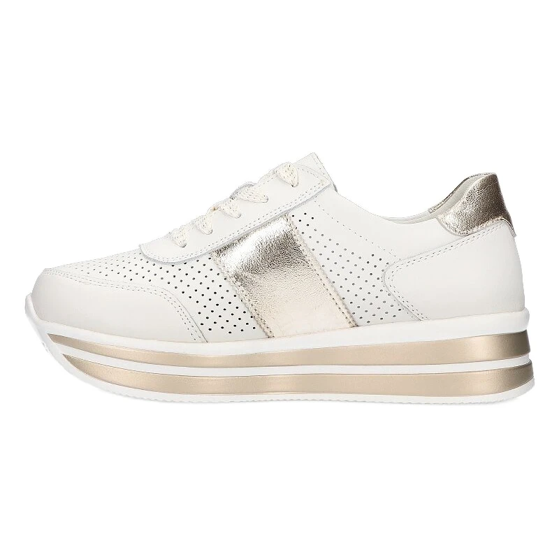 Ever Sports Chaussures Pour Femme Filippo DP1414 Blanc Et Or Blanche D'or – Image 7