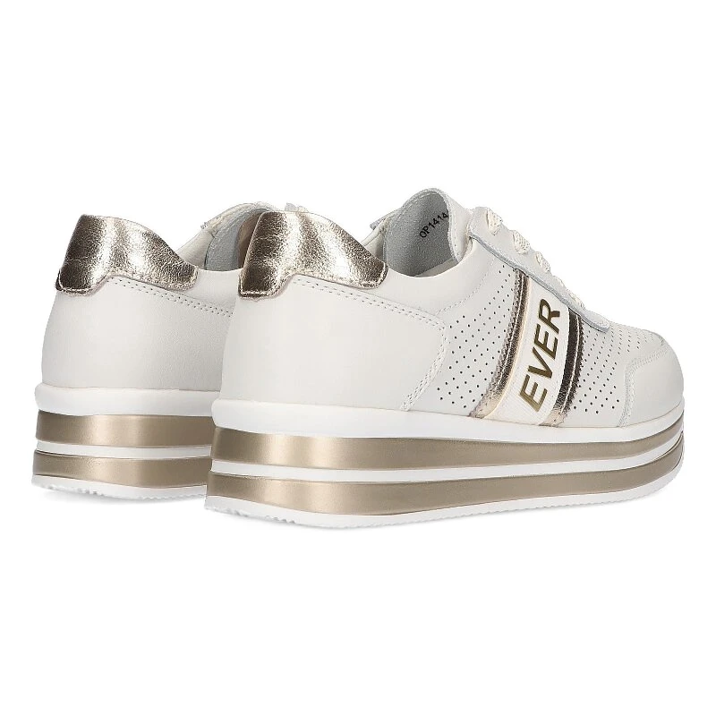 Ever Sports Chaussures Pour Femme Filippo DP1414 Blanc Et Or Blanche D'or – Image 9
