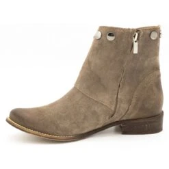 Exousite Boots Cuir Femme Clous 1198 Gris