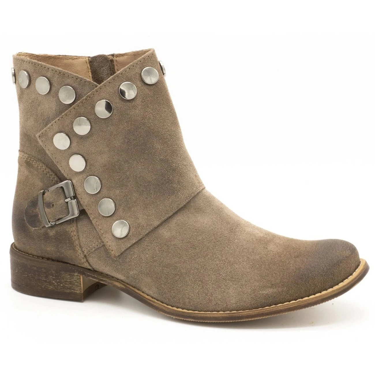 Exousite Boots Cuir Femme Clous 1198 Gris – Image 2