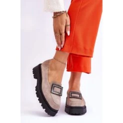 FILIPCZYK Confortables Mocassins Daim Beige Agathe