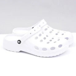Flameshoes Chaussons Homme Sandales Blanc Crocs Blanche