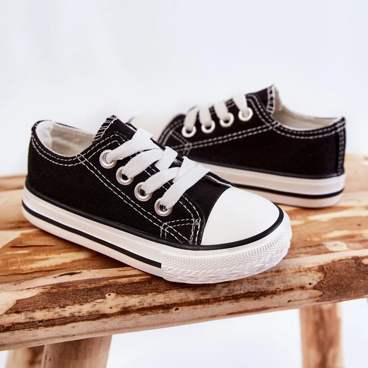 FR1 Baskets Classiques Noires Filemon Pour Enfants Le Noir – Image 4