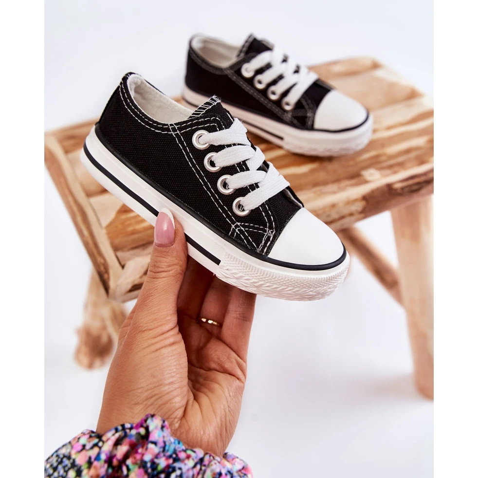 FR1 Baskets Classiques Noires Filemon Pour Enfants Le Noir – Image 6