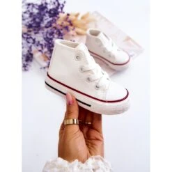 FR1 Baskets Montantes Enfant Blanc Marney Blanche