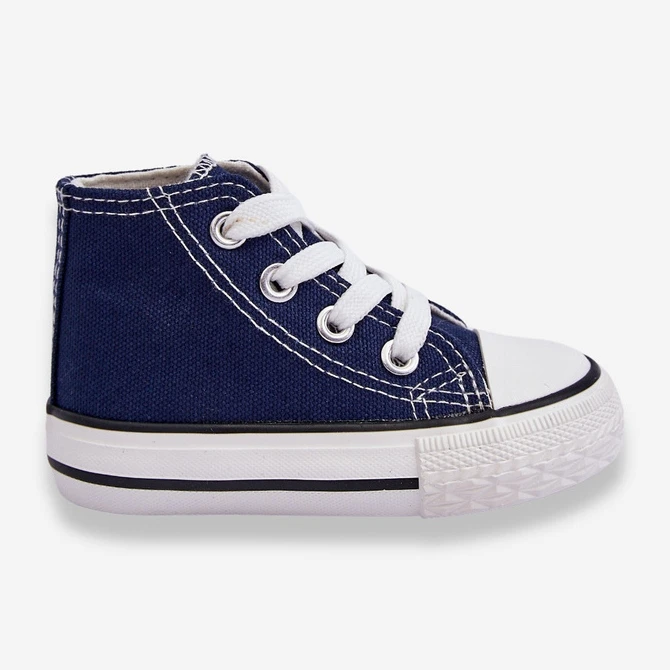 FR1 Baskets Montantes Enfant Bleu Marine Filemon
