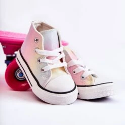 FR1 Baskets Montantes Enfant Multicolore Blanka ['multicolore'] Rose