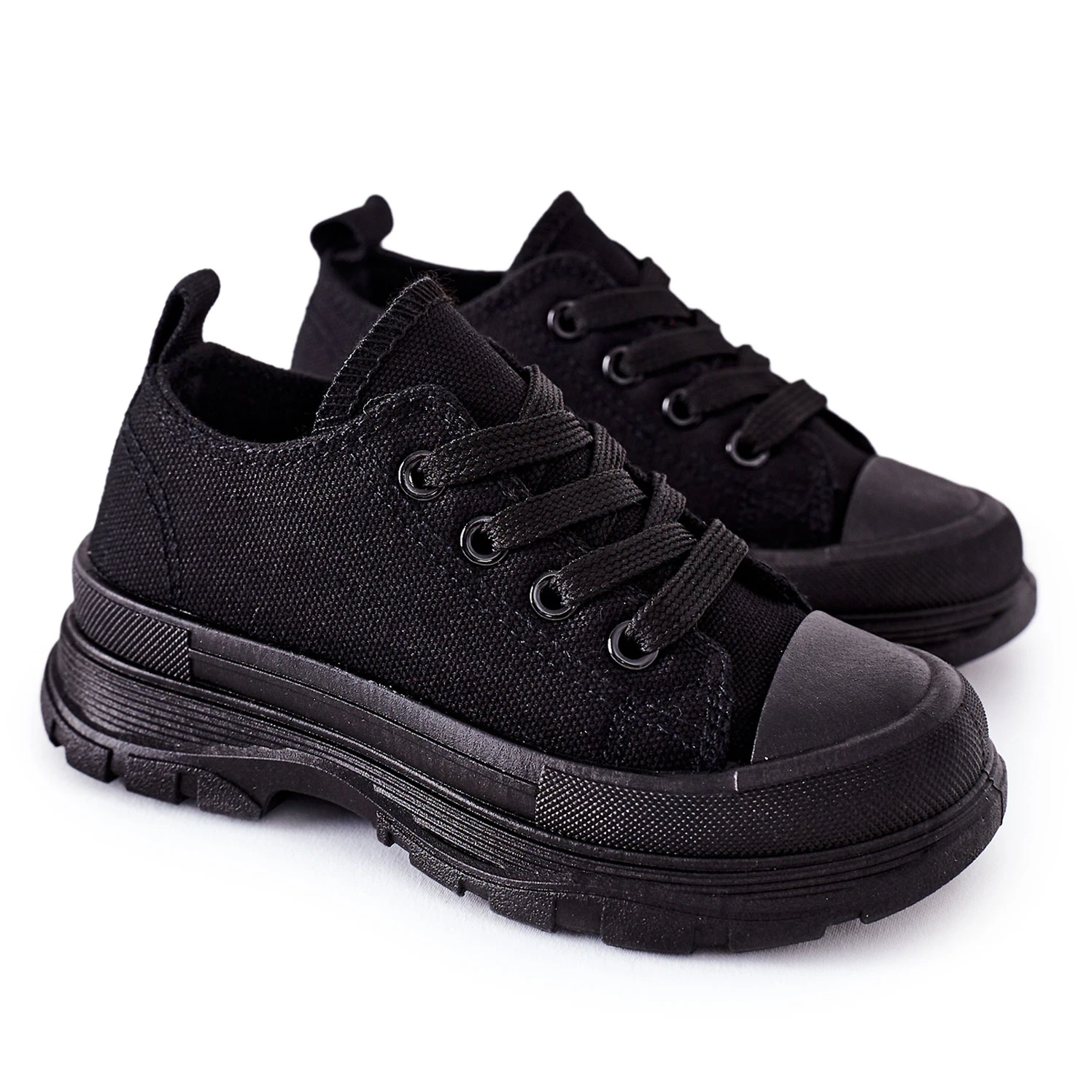 FR1 Baskets Noires Pour Enfants Travel Time Le Noir – Image 6