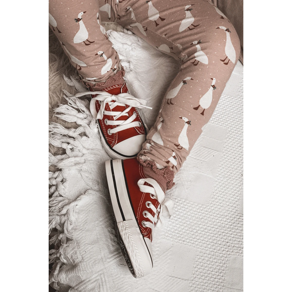 FR1 Baskets Rouges Filemon Classic Pour Enfants