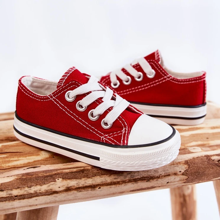 FR1 Baskets Rouges Filemon Classic Pour Enfants – Image 4